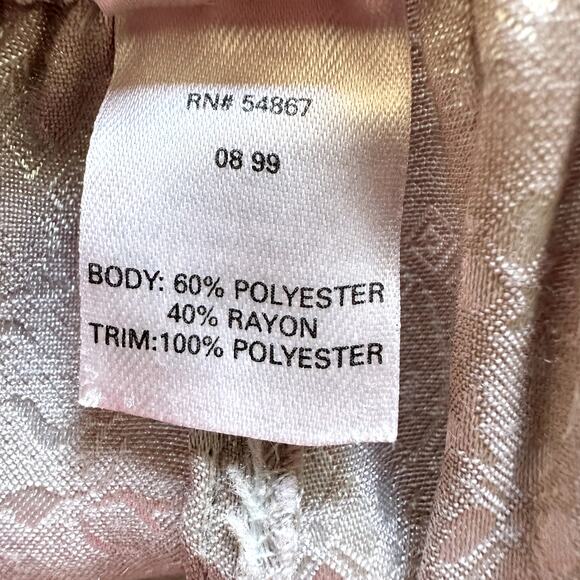 Victoria's Secret Floral Silky Lounge Pant Drawstring Mid Rise Pajama Silver XS - Picture 3 of 5